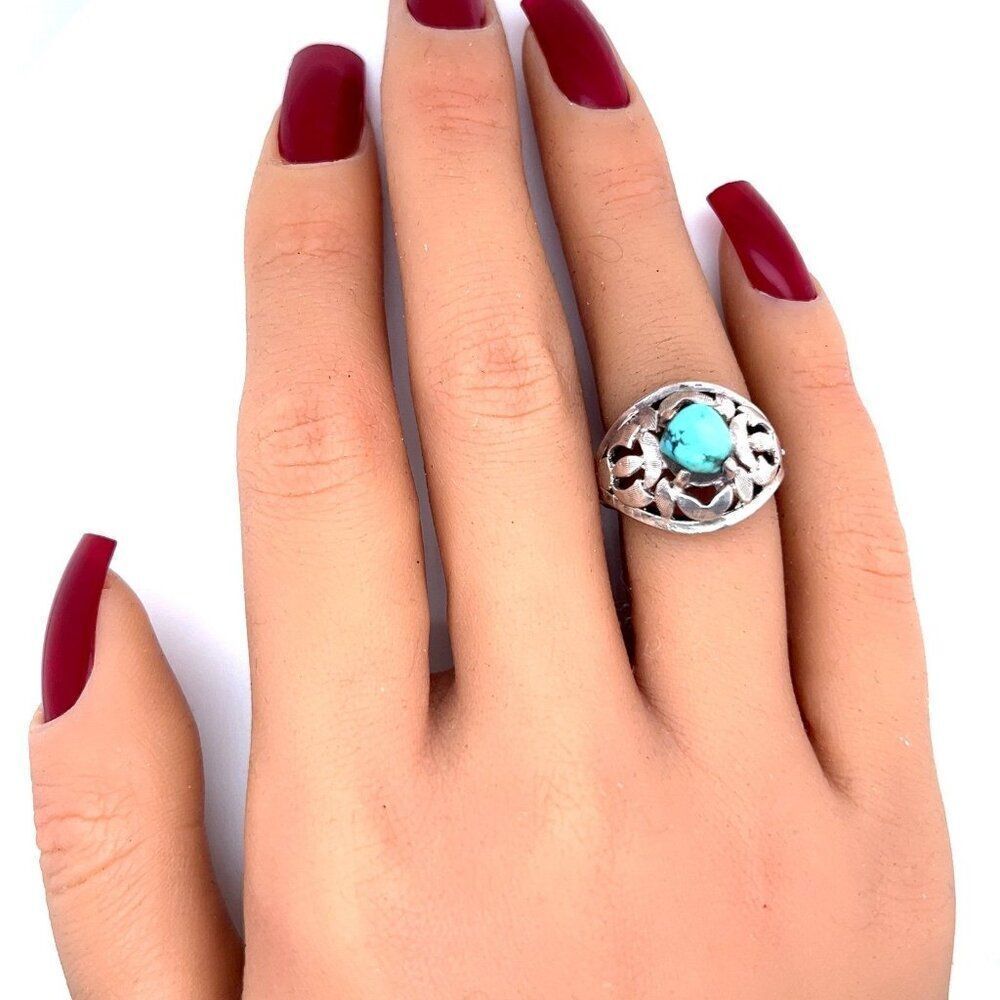 Turquoise Ring - Silver - Picture 6 of 7